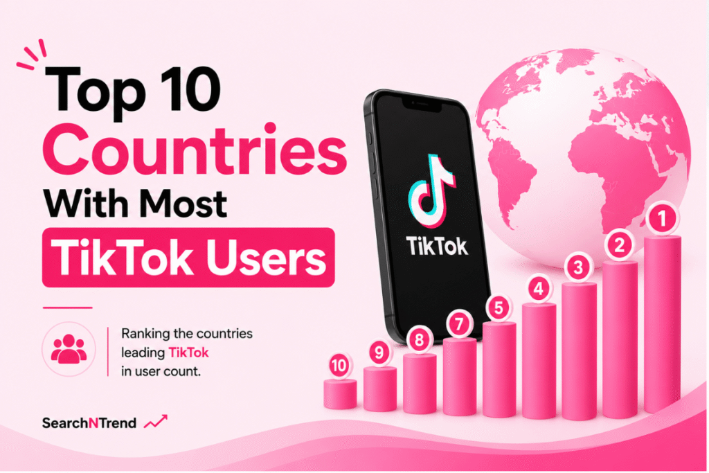 Top countries with Most TikTok Users