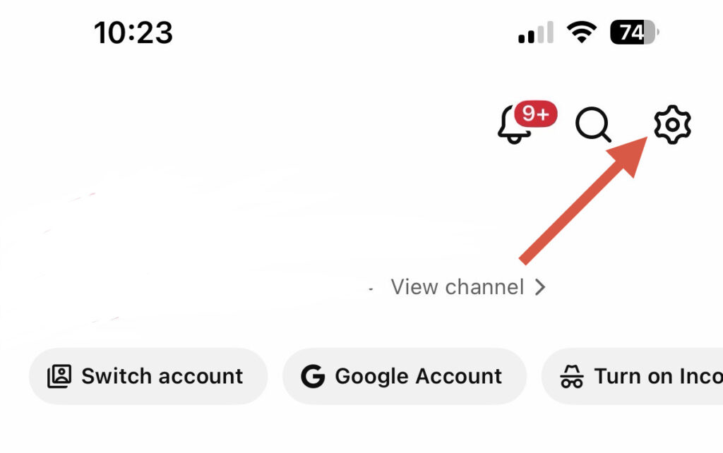 settings on YouTube settings on YouTube