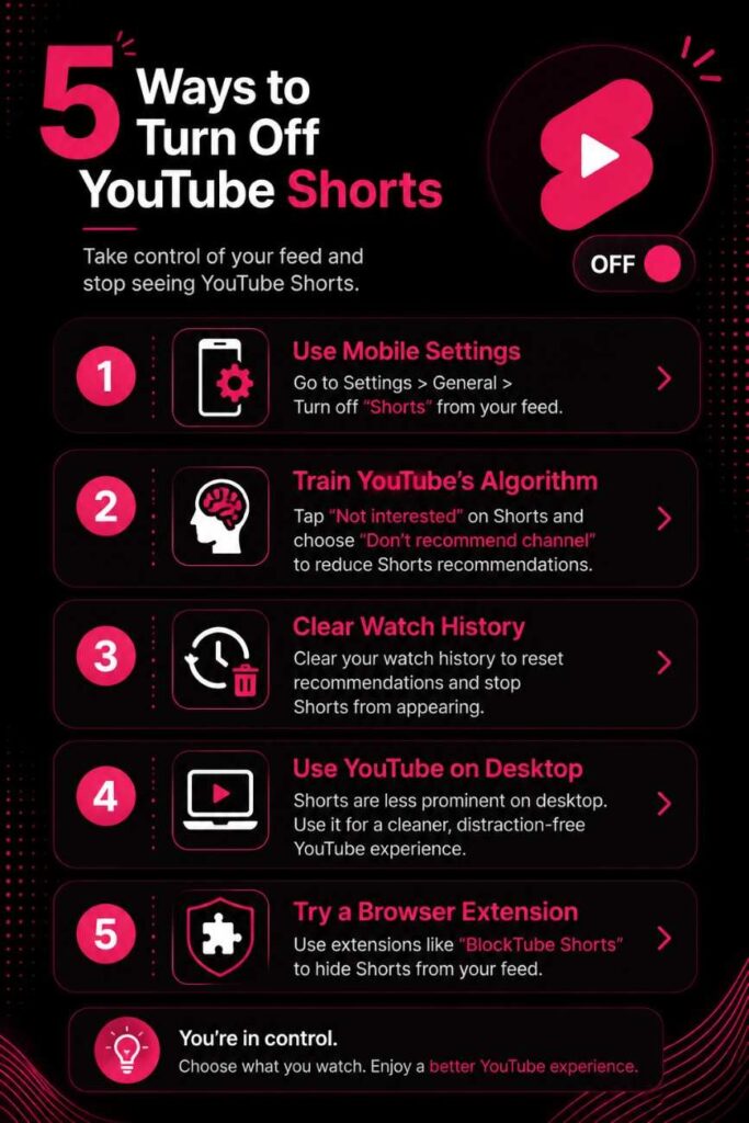 How to turn off youtube shorts How to turn off youtube shorts